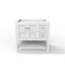Castello Usa Alicia 36" White Vanity Base with Chrome Handles CB-VEN-36W-CHR-VBO - alternate 1